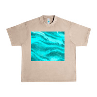 French Oak turquoise glitter Urban Heavy Tee - JahusDesignShop