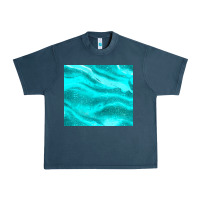 Midnight Navy turquoise glitter Urban Heavy Tee - JahusDesignShop