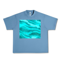 Pebble Blue turquoise glitter Urban Heavy Tee - JahusDesignShop