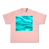 Salmon turquoise glitter Urban Heavy Tee - JahusDesignShop