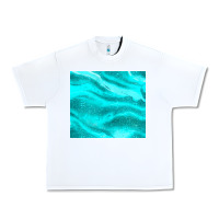 White turquoise glitter Urban Heavy Tee - JahusDesignShop