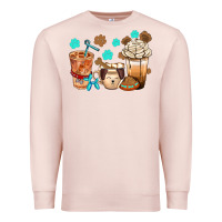Pale Pink dog coffee cups with  food container bbs Premium Sweatshirt - BundleAndBundleShop