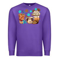 Purple dog coffee cups with  food container bbs Premium Sweatshirt - BundleAndBundleShop
