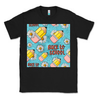 Black back to school seamless pattern Classic Tee - BundleAndBundleShop