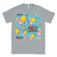 Heather Grey back to school seamless pattern Classic Tee - BundleAndBundleShop