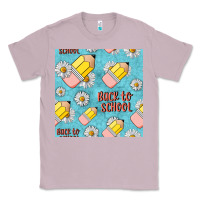 Lilac back to school seamless pattern Classic Tee - BundleAndBundleShop