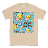 Mushroom back to school seamless pattern Classic Tee - BundleAndBundleShop