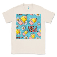 Natural back to school seamless pattern Classic Tee - BundleAndBundleShop
