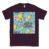 Plum back to school seamless pattern Classic Tee - BundleAndBundleShop