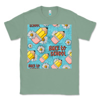 Sage back to school seamless pattern Classic Tee - BundleAndBundleShop