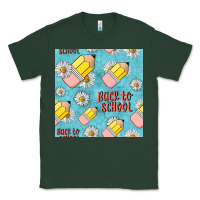 Sports Green back to school seamless pattern Classic Tee - BundleAndBundleShop