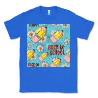 True Royal back to school seamless pattern Classic Tee - BundleAndBundleShop
