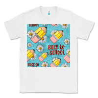 White back to school seamless pattern Classic Tee - BundleAndBundleShop