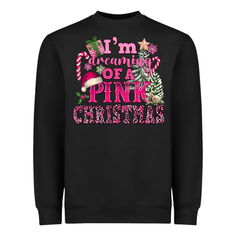 I Am Dreaming Of A Pink Christmas Heavyweight Sweatshirt by FaDigitalArtStudio | Teevron