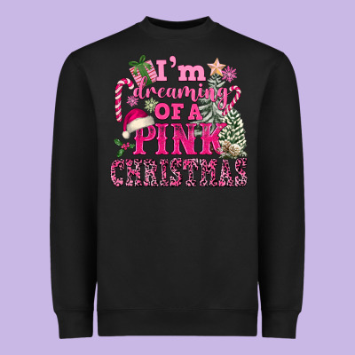 I Am Dreaming Of A Pink Christmas Heavyweight Sweatshirt Designed By Fadigitalartstudio
