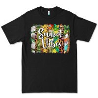 Black sunset vibes brush stroke Premium Tee - BarkalooDesign