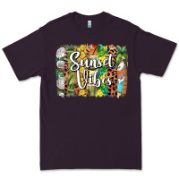 Plum sunset vibes brush stroke Premium Tee - BarkalooDesign