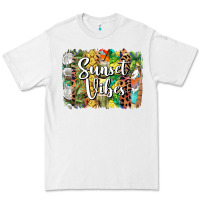 White sunset vibes brush stroke Premium Tee - BarkalooDesign