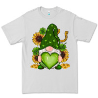 Dove Grey st patricks day shamrock sunflowers gnomes Premium Tee - RanaPortraitStore