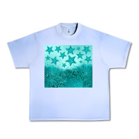 Grape Ice turquoise glitter star Urban Heavy Tee - JahusDesignShop