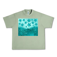 Oil Green turquoise glitter star Urban Heavy Tee - JahusDesignShop