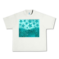 Pistachio turquoise glitter star Urban Heavy Tee - JahusDesignShop