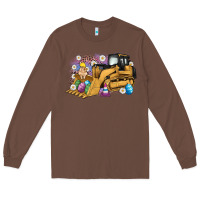 Chestnut easter bulldozer bunny egg leopard Long Sleeve Tee - Artiststas