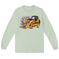 Matcha easter bulldozer bunny egg leopard Long Sleeve Tee - Artiststas