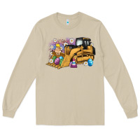 Mushroom easter bulldozer bunny egg leopard Long Sleeve Tee - Artiststas