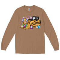 Toasted Coconut easter bulldozer bunny egg leopard Long Sleeve Tee - Artiststas