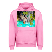 Fuchsia Pink reel cool dad bass Urban Hoodie - TumblerDesignByShophia