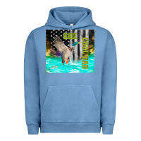 Pigment Pebble Blue reel cool dad bass Urban Hoodie - TumblerDesignByShophia