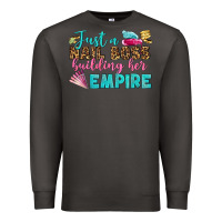 Smoke just a nail boss building her empire bbs Premium Sweatshirt - BundleAndBundleShop