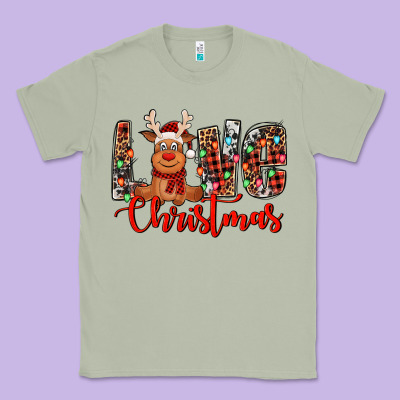 Love Christmas Reindeer Classic Tee Designed By Jasminsmagicworld