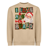 Mushroom I Love A Man With A Beard Heavyweight Sweatshirt - FaDigitalArtStudio