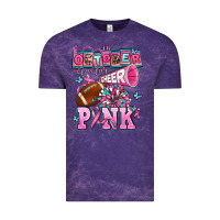 Cloud Purple in october we wear cheer pink football Vintage Tee - AdoDesignShop