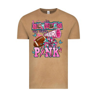 Vintage Camel in october we wear cheer pink football Vintage Tee - AdoDesignShop