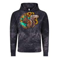 Cloud Black western squirrel with sunflowers Vintage Hoodie - CowhideDigitalArt