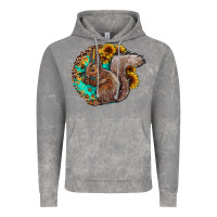 Cloud Rock western squirrel with sunflowers Vintage Hoodie - CowhideDigitalArt