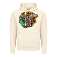 Vintage Artic western squirrel with sunflowers Vintage Hoodie - CowhideDigitalArt