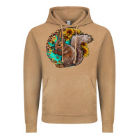 Vintage Camel western squirrel with sunflowers Vintage Hoodie - CowhideDigitalArt