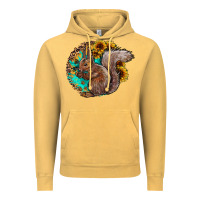 Western Squirrel With Sunflowers Vintage Hoodie | Teevron
