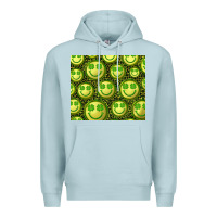 Blue Mist st. patrick's day lucky face Premium Hoodie - RanaPortraitStore