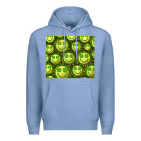 Colony Blue st. patrick's day lucky face Premium Hoodie - RanaPortraitStore