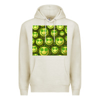 Oatmeal Heather st. patrick's day lucky face Premium Hoodie - RanaPortraitStore