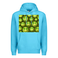 Ocean Blue st. patrick's day lucky face Premium Hoodie - RanaPortraitStore
