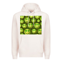 Pale Pink st. patrick's day lucky face Premium Hoodie - RanaPortraitStore