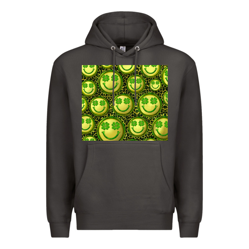 St. Patrick's Day Lucky Face Premium Hoodie by RanaPortraitStore | Teevron