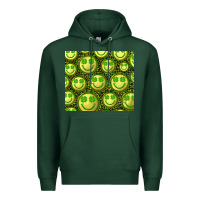 Sports Green st. patrick's day lucky face Premium Hoodie - RanaPortraitStore