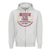 Dove Grey sisters are like stars you can't always see them Zipper Hoodie - MaliasSmallBusiness